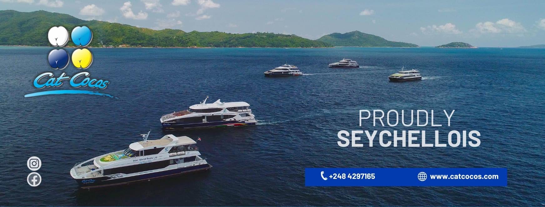 Le ferry Cat Cocos et les iles des Seychelles