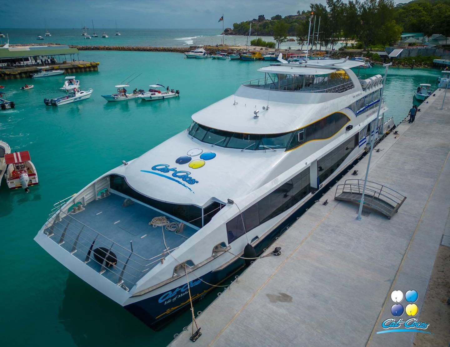 Le ferry Cat Cocos et les iles des Seychelles