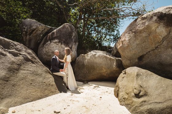 Photographie de mariage aux Seychelles