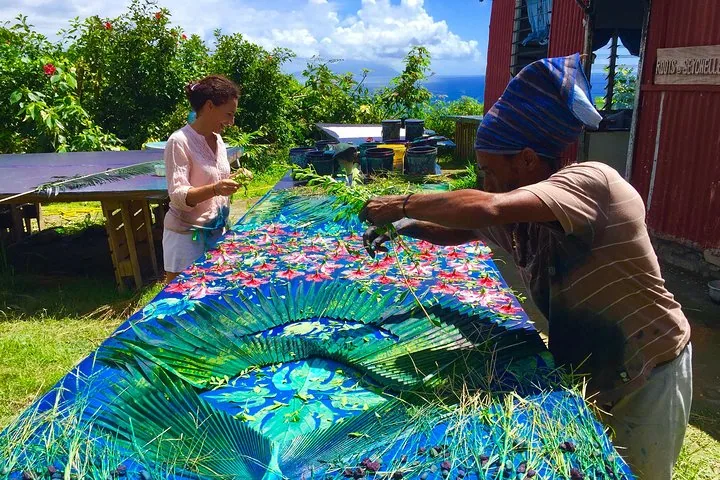 Impression solaire : atelier textile traditionnel